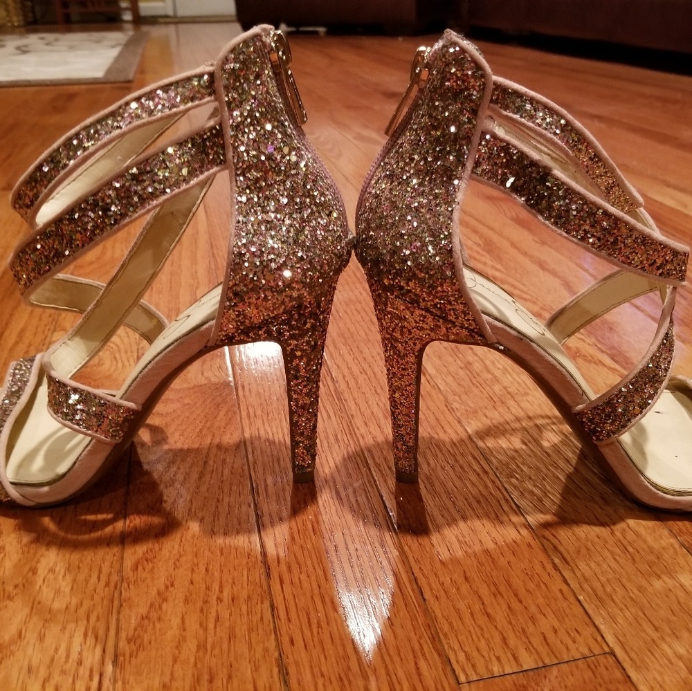 Glitzy Multicolored Heels